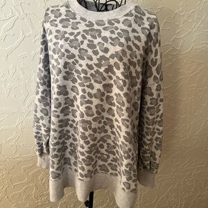 Aerie Animal Print Oversized Sweatshirt